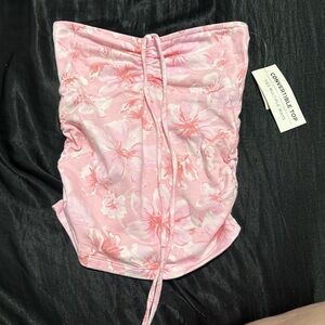 Aeropostale Pink Floral Crop Top